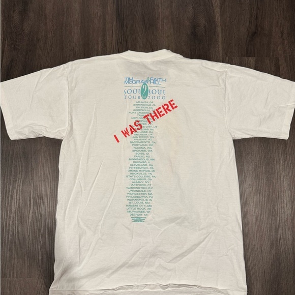 Vintage 2000 Tim McGraw & Faith Hill Soul Tour Shirt - Picture 2 of 3